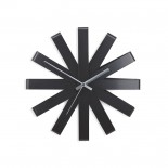 Ribbon Wall Clock (Black) - Umbra