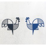 Rooster Metal Wall Decor / Wall Art (Blue) - A Future Perfect