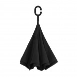 Inside Out Umbrella Double Layer Windproof (Black) - Impliva