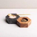 Salt and Pepper Set Acacia Wood and Marble - DIT