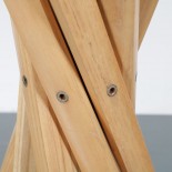 Sciangai Foldable Coat Rack (Varnished Oak) - Zanotta