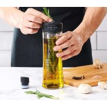 Oil and Vinegar Bottle with Infuser and Recipe Ideas 500ml (Set of 2) - Silberthal