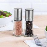 Salt & Pepper Mill Set with Adjustable Ceramic Grinder - Silberthal