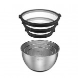 Airtight Stainless Steel Bowls with Glass Lid Set of 3 - Silberthal