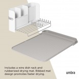 Sling Dish Rack (White / Grey) - Umbra