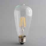 ST64 Dimmable Vintage LED E27 Teardrop Bulb 4 Watt