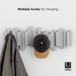 Sticks Multi Hook Coat Rack (Grey) - Umbra