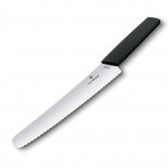 Swiss Modern Bread & Pastry Knife 22 cm (Black) - Victorinox