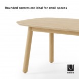 Swivo Coffee Table (Natural Wood) - Umbra