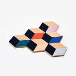 Table Tiles Set of 6 (Multicolor) - Areaware