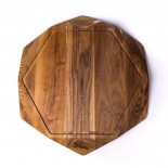 Teak Star Cutting Board with Juice Trench Large 35 cm. - Edge of Belgravia