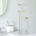 Tesora Jewelry Stand (Glass / Brass) - Umbra