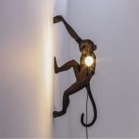 The Monkey Lamp Hanging Right (Black) - Seletti