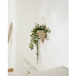 Trigg Large Hanging Wall Planter & Vase (Concrete / Copper) - Umbra