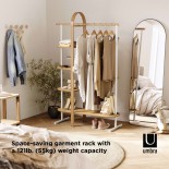 Bellwood Garment Rack (White / Natural) - Umbra