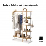 Bellwood Garment Rack (White / Natural) - Umbra