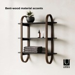 Bellwood Wall Shelf (Black / Walnut) - Umbra