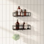 Cubiko Shower Bins Set of 2 (Black) - Umbra