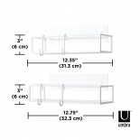 Cubiko Shower Bins Set of 2 (White) - Umbra