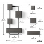 Cubiko Wall Planter / Storage System (Black) - Umbra