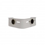 Flex Gel Lock Suction Shower Corner Bin (Grey) - Umbra