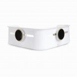 Flex Gel Lock Suction Shower Corner Bin (White) - Umbra
