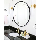 Hub Wall Mirror 24 Inch (Black) - Umbra