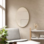 Hubba Oval Wall Mirror 61 x 91 cm (Brass) - Umbra