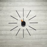 Urchin Wall Clock (Black/Orange) - KLOX
