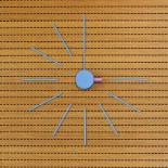 Urchin Wall Clock (Blue/Lavender) - KLOX