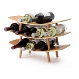 Vinola Wine Rack / Serving Tray (Natural) - Umbra