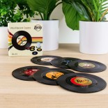Vinyl Rock Coasters (Set of 6)