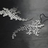 Waterweeds Earrings M (Silver) - Moorigin