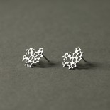 Weathered Rock Earrings XS (Silver) - Moorigin