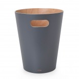 Woodrow Trash Can (Charcoal / Natural) - Umbra