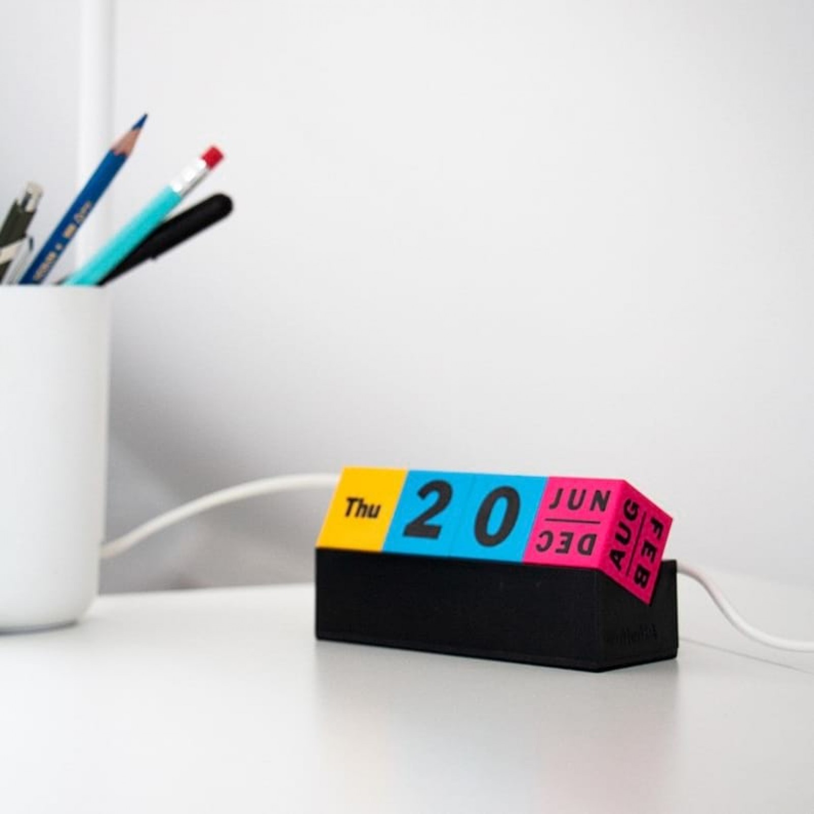 Cubes Perpetual Calendar Multicolor by MoMa Design Is
