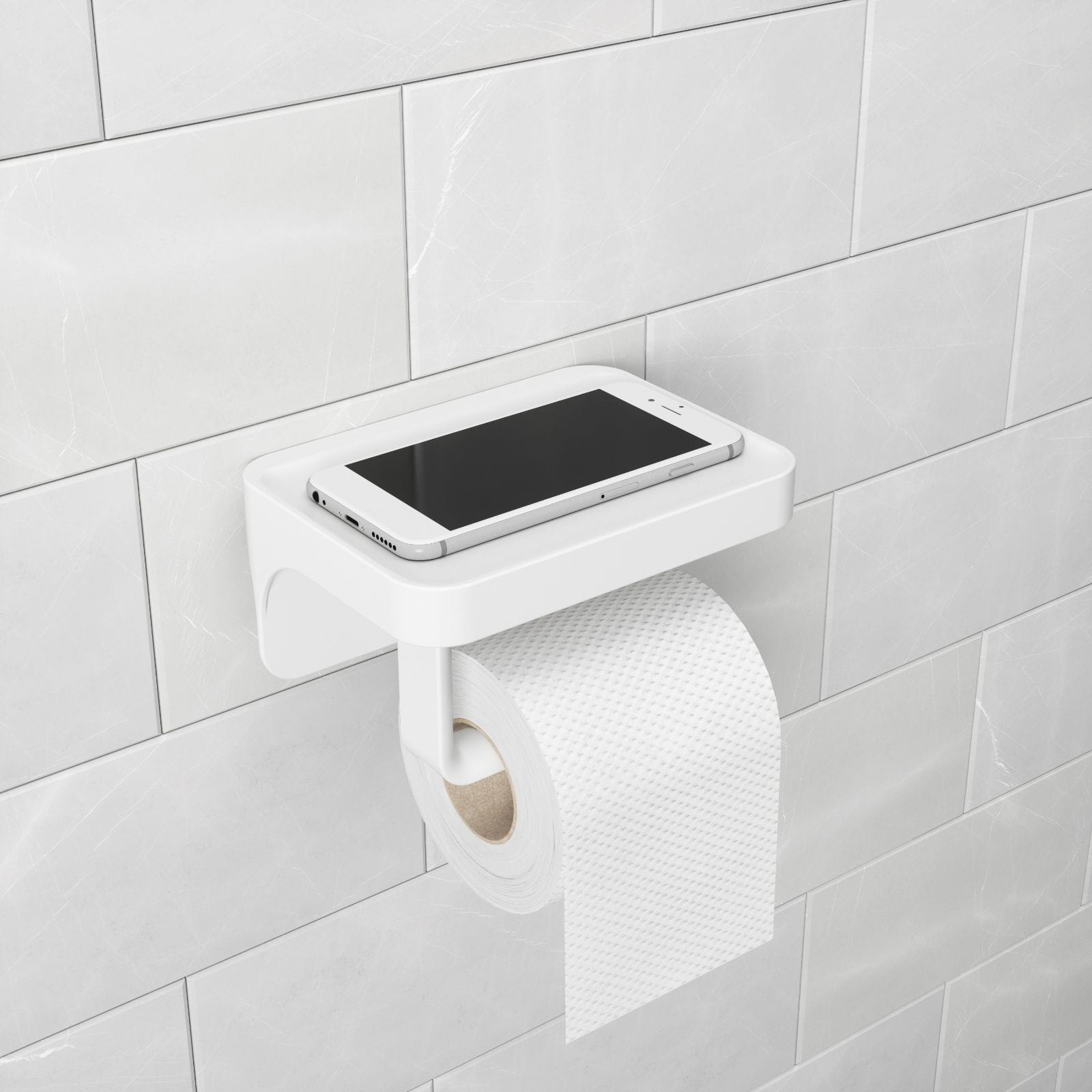 Flex Sure-Lock Toilet Paper Holder & Shelf by Umbra | Design Is This