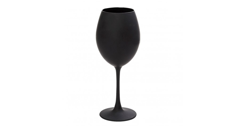 Ποτήρια Λευκού Κρασιού Maya Black 550ml (Σετ των 6) - Espiel